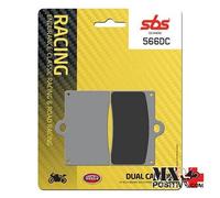 PASTIGLIE FRENO ANTERIORE YAMAHA TZR 125 1987-1997 SBS 6565669 566DC DUAL CARBON