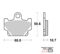 PASTIGLIE FRENO ANTERIORE YAMAHA XV SE/Virago 500 83/> SBS 550HF
