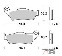 0430 - 2 Coppie Pastiglie Freno Anteriori RMS per GAS-GAS Wild HP 450 dal 2003 >