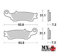 PASTIGLIE FRENO ANTERIORE YAMAHA YZ 250 F 2007-2020 SBS 65684002 840CS CS ORG...