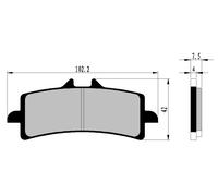 PASTIGLIE FRENO ANTERIORI CF MOTO CL-X SPORT 700 2022 2024