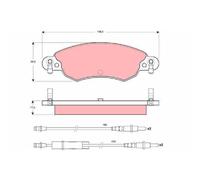 Pastiglie Freno Anteriori Citroen TRW - GDB1447