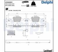 Pastiglie freno anteriori Delphi per BMW I4 X3