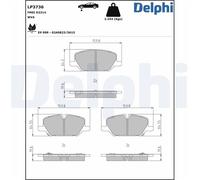 Pastiglie freno anteriori Delphi per Opel Insignia B