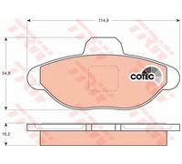 Pastiglie freno Anteriori FIAT CINQUECENTO 700 900 ie TRW GDB1099