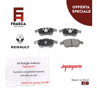 Pastiglie Freno Anteriori Japanparts Renault Captur I H5 J5 1.2 Tce 1.5 dCi