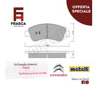 Pastiglie Freno Anteriori Metelli Citroen C3 II 1.4 LPG 1.2 THP 1.1i 1.0 VTi