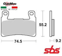 PASTIGLIE FRENO ANTERIORI MOTOCICLI HARLEY DAVIDSON 1200>1868 860 H.HS 65.686