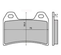 pastiglie freno ANTERIORI MV AGUSTA BRUTALE 920 (B53) 920 2012 RMS 225101100