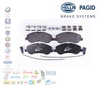 Hella Pastiglie freno anteriori 8DB 355 020-691 per Ford Transit 2.0 Kit 17 mm con contatto usura