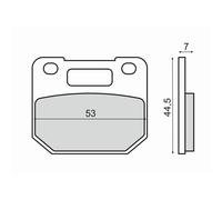 pastiglie freno ANTERIORI per suzuki RG 125 W GAMMA 1988 1989 1990 RMS 225103080