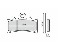 pastiglie freno ANTERIORI SINTERIZZATE BMW G 310 R 2017> RMS 225103313