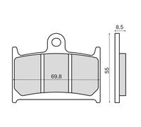 pastiglie freno ANTERIORI SINTERIZZATE TRIUMPH DAYTONA 1200 1994 RMS 225103033