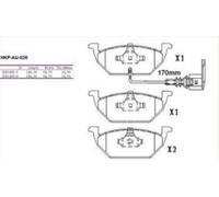 PASTIGLIE FRENO ANTERIORI SKODA OCTAVIA 1996-, AUDI A3 1996-