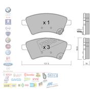 PASTIGLIE FRENO ANTERIORI SUZUKI SX4 GY FIAT SEDICI 1.6 1.9 2.0 WVA24391 27SZ016
