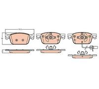 TRW GDB2127 Kit pastiglie freni per AUDI A4 B9 Avant (8W5, 8WD) A5 Coupe (F53)