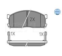 Pastiglie freno Assale anteriore 025 200 0215/W MEYLE per MAZDA KIA