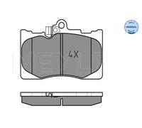 Pastiglie freno Assale anteriore 025 203 2517/W MEYLE per LEXUS GS RC IS III