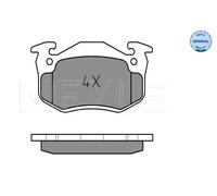 Pastiglie freno Assale anteriore 025 206 3415 MEYLE per RENAULT CLIO I SUPER 5
