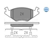MEYLE 025 208 8719 Pastiglie freno Anteriore per