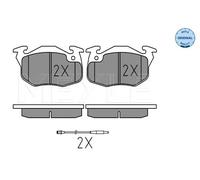 Pastiglie freno Assale anteriore 025 209 0518/W MEYLE per RENAULT PEUGEOT