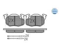 Pastiglie freno Assale anteriore 025 209 0618/W MEYLE per CITROËN PEUGEOT