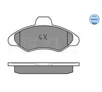 Pastiglie freno Assale anteriore 025 211 7118 MEYLE per FORD ESCORT V ORION III