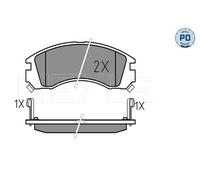 Pastiglie freno Assale anteriore 025 213 6315/PD MEYLE per MITSUBISHI PEUGEOT