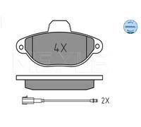 Pastiglie freno Assale anteriore 025 214 3616 MEYLE per FORD FIAT