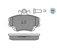 Pastiglie freno Assale anteriore 025 214 6318/PD MEYLE per RENAULT PEUGEOT DACIA