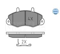 Pastiglie freno Assale anteriore 025 214 7018 MEYLE per FORD TRANSIT Autobus