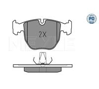 MEYLE Kit pastiglie freni Anteriore predisposto per visualizzazione avviso usura senza contatto segnalazione usura 025 214 8619/PD