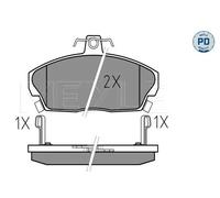MEYLE 025 215 1518/PD Kit pastiglie freni