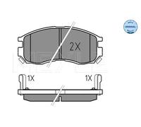 MEYLE 025 216 4716/W Pastiglie freno Anteriore per