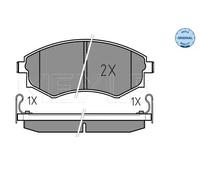 Pastiglie freno Assale anteriore 025 217 2517/W MEYLE per NISSAN HYUNDAI KIA