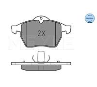 MEYLE Kit pastiglie freni Anteriore predisposto per visualizzazione avviso usura 025 218 2919