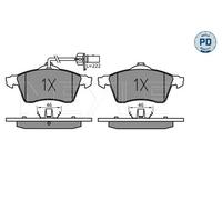 MEYLE pastiglie freno 00252188519/PD anteriore 156,3x68,7 spessore 19,6 mm con sensore