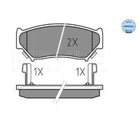 MEYLE 025 219 0715/W Pastiglie freno Anteriore per