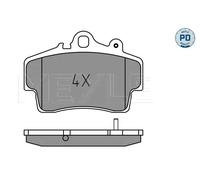MEYLE Kit pastiglie freno, Freno a disco per PORSCHE 025 219 3715/PD