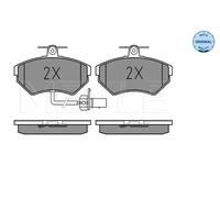 Pastiglie freno Assale anteriore 025 219 4519/W MEYLE per AUDI VW SEAT