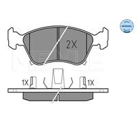 Pastiglie freno Assale anteriore 025 219 7617/W MEYLE per TOYOTA AVENSIS