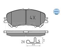 Pastiglie freno Assale anteriore 025 220 6518 MEYLE per NISSAN RENAULT