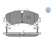 Kit Pastiglie Freno Freno A Disco Meyle 0252211716 Meyle-original: True To Oe.