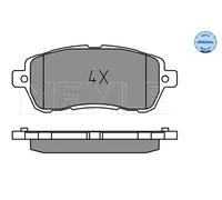 MEYLE Kit pastiglie freni 025 221 9117 assale anteriore freno a disco per FORD KA+ III