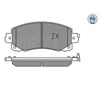 MEYLE Kit pastiglie freno, Freno a disco per SUBARU 025 222 0117/PD