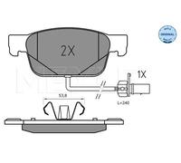 MEYLE Kit pastiglie freno, Freno a disco per AUDI 025 223 8317