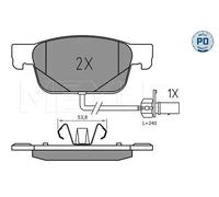 MEYLE Kit pastiglie freno, Freno a disco per AUDI 025 223 8317/PD