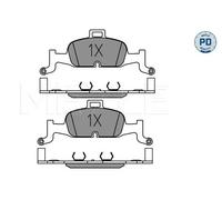 MEYLE Kit pastiglie freno, Freno a disco per AUDI 025 224 0216/PD