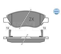 Pastiglie freno Assale anteriore 025 224 7619 MEYLE per FIAT TIPO Familiare
