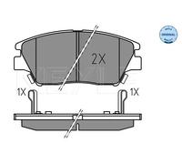 Pastiglie freno Assale anteriore 025 225 9018 MEYLE per SSANGYONG TIVOLI XLV SUV